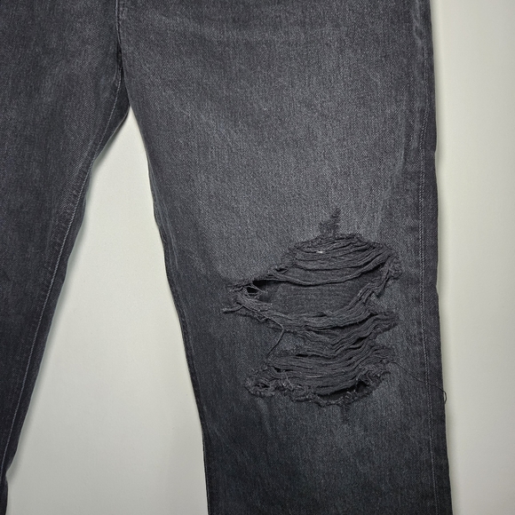 NWT! AGOLDE Lana Jean Sz 32 Mid Rise Vintage Straight Distressed Black Disorder - Picture 7 of 12